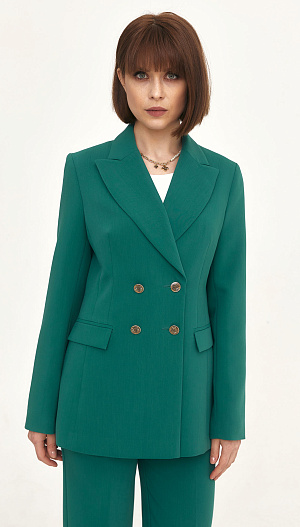 Костюм брючный зелёный