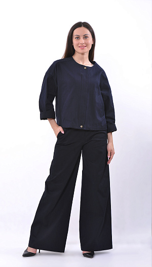 Костюм из хлопка темно-синий